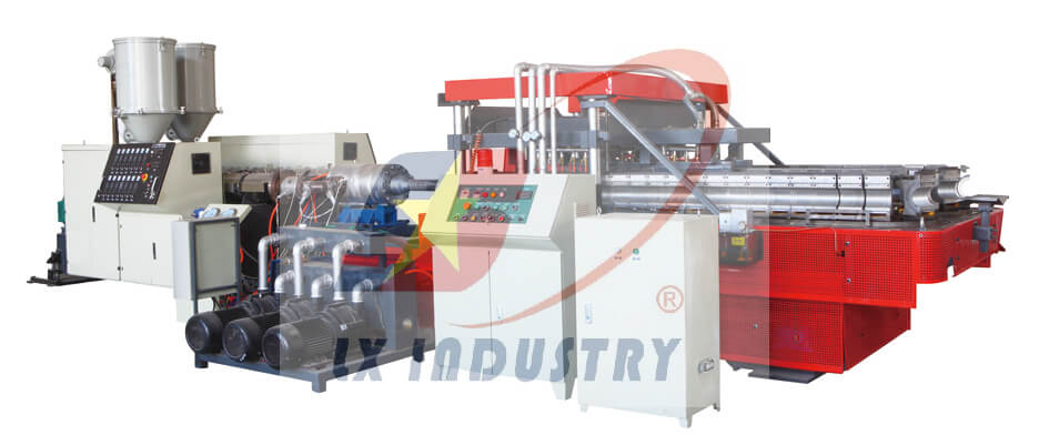 110-250mm Expansion Horizontal Double Wall Corrugated Pipe Production Line